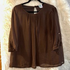 Dark brown blouse